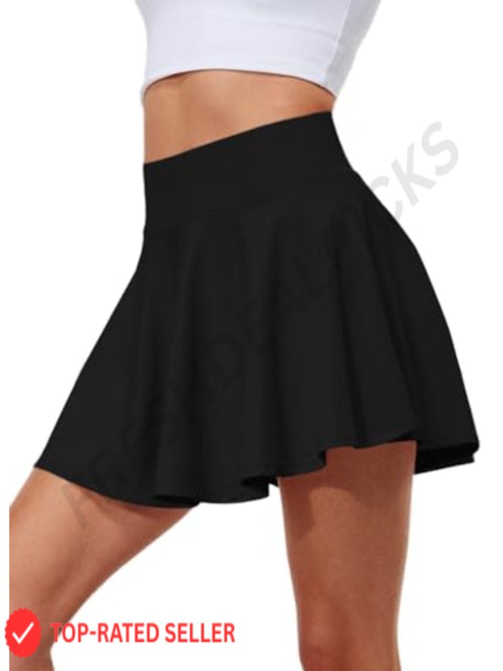 Pleated Tennis Skort High Waisted Tummy Control Golf Skirt with Shorts Pockets